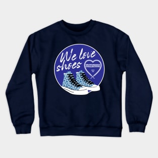 We Love Shoes Blue Crewneck Sweatshirt